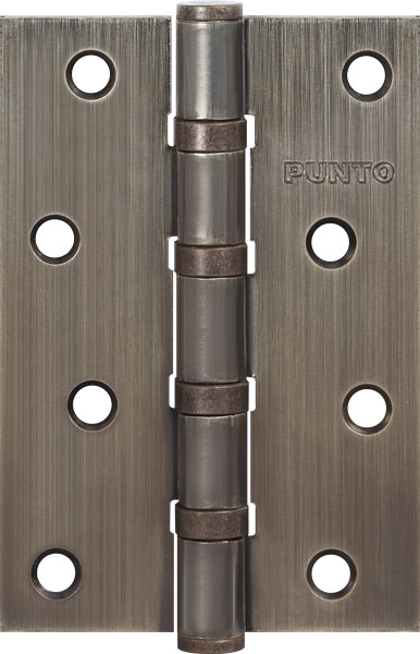 Петля дверная стальная универсальная Punto 4B/HD 100 AB (бронза)