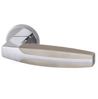 Комплект на 3 двери - Ручка Armadillo (Армадилло) раздельная R.URB52.ARC (ARC URB2) SN/CP-3 матовый никель/хром