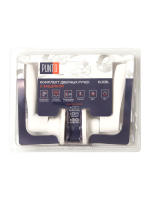 Ручка Punto (Пунто) защелка DK610/BL WH-BK (фик.) белый