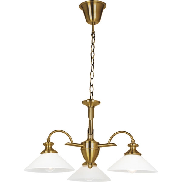 Потолочная люстра N-Light P-809 P-809/3A antique brass