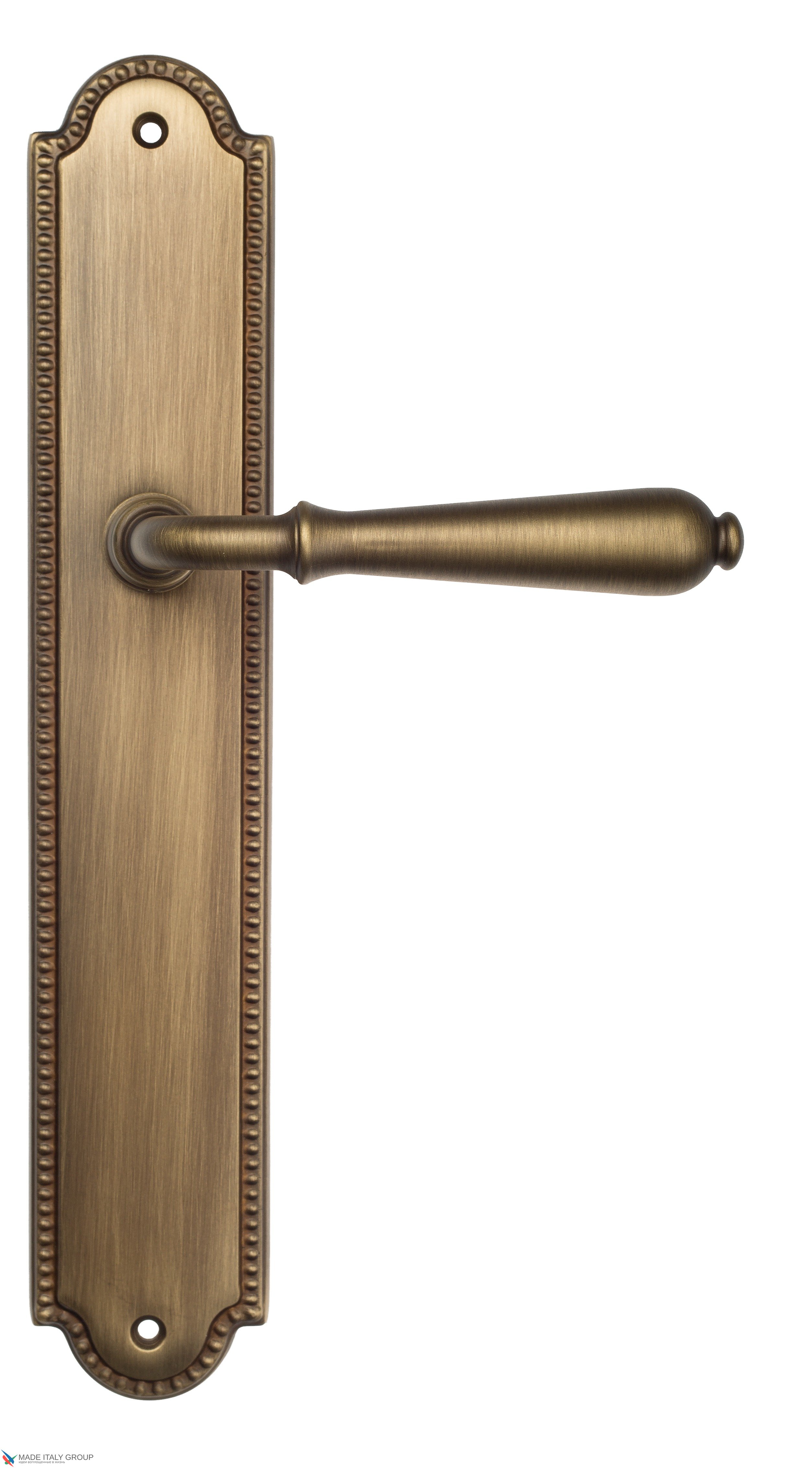 Дверная ручка Venezia "CLASSIC" на планке PL98 матовая бронза