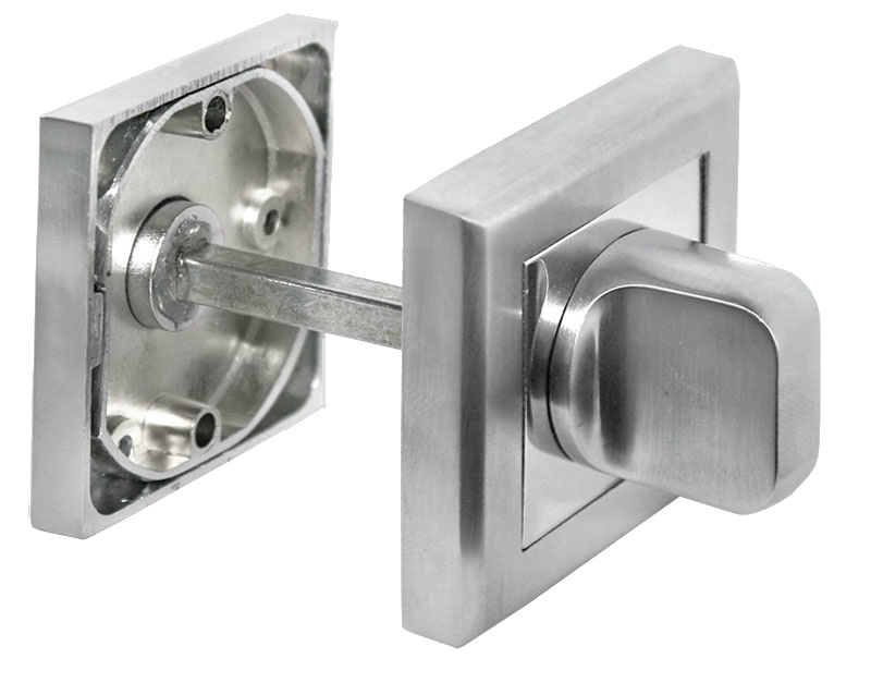 Завертка дверная сантехническая Morelli MH-WC-S SC/CP матовый хром/полир. хром