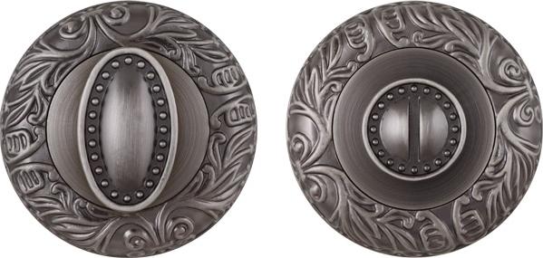 Завертка дверная сантехническая Fuaro BK6 SM AS-3 античное серебро