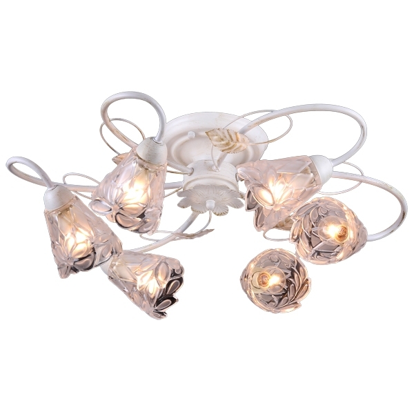 Потолочная люстра Natali Kovaltseva 10858 10858/6C GOLD IVORY