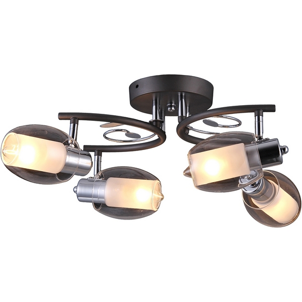 Потолочная люстра Natali Kovaltseva 75037 75037-4C CHROME, GRAY