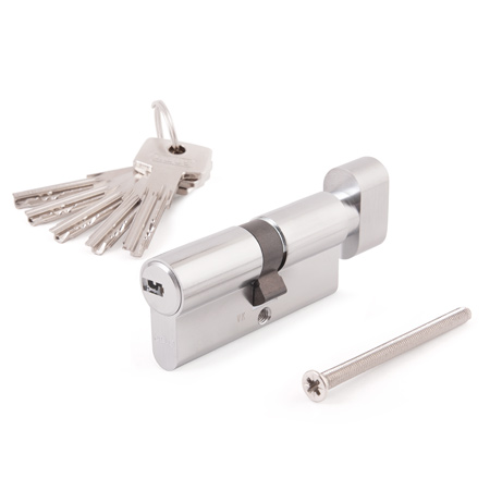 Цилиндр для замка ключ / ключ ABUS KD6N Z45/K35KD W/5 LONG KEY никель