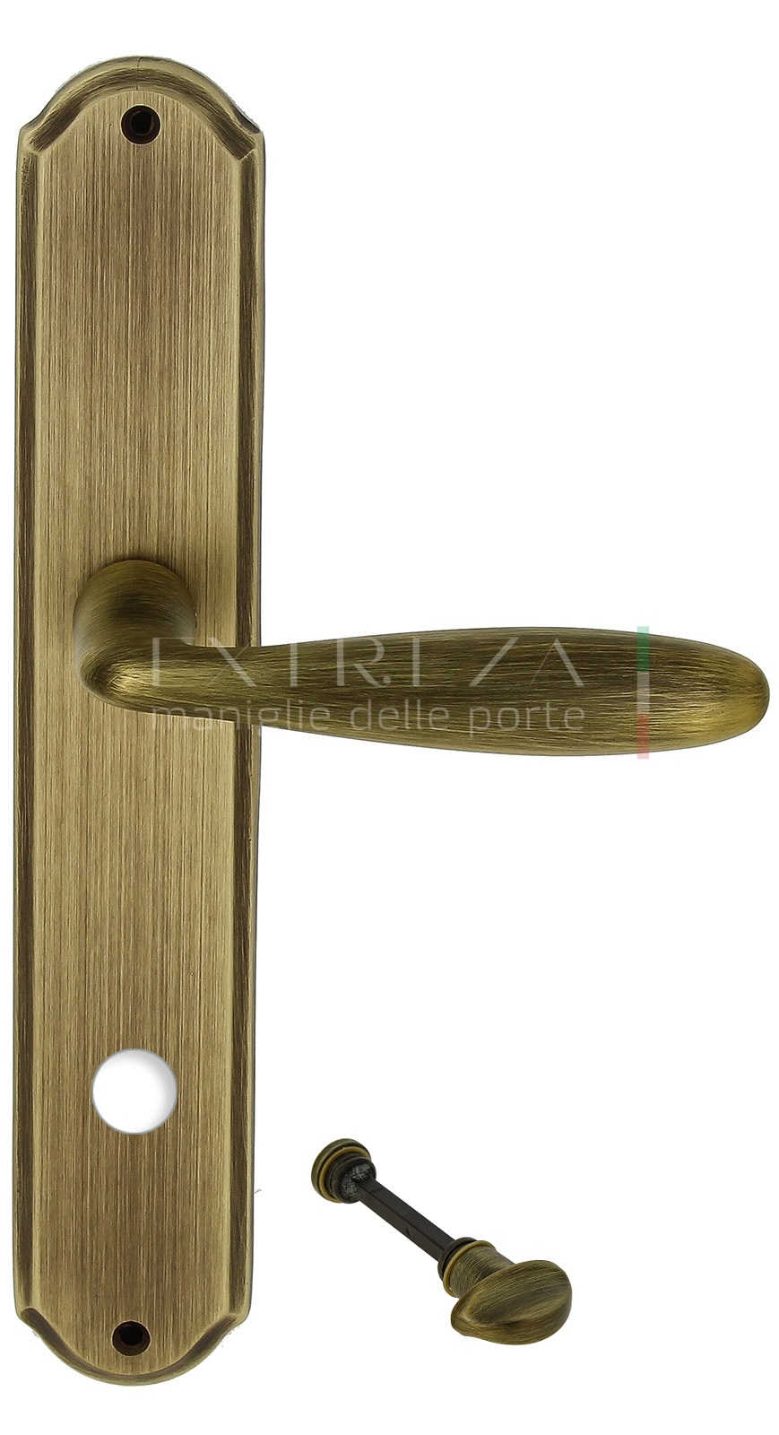 Ручка дверная Extreza VIGO (Виго) 324 на планке PL01 WC матовая бронза F03