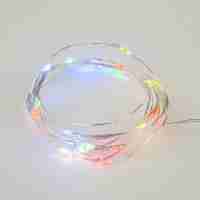 Светодиодная гирлянда Uniel Роса разноцветный ULD-S0200-020/DTB/3AA/RC RGB IP20 Dew UL-00007247