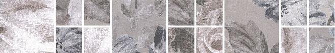 Плитка керамическая Kerama Marazzi Александрия 181/8266 серый мозаичный бордюр 30х4,8
