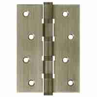 Комплект 2 шт. - Петля дверная стальная универсальная AJAX 4B/P 100x70x2 AB (бронза) пакет