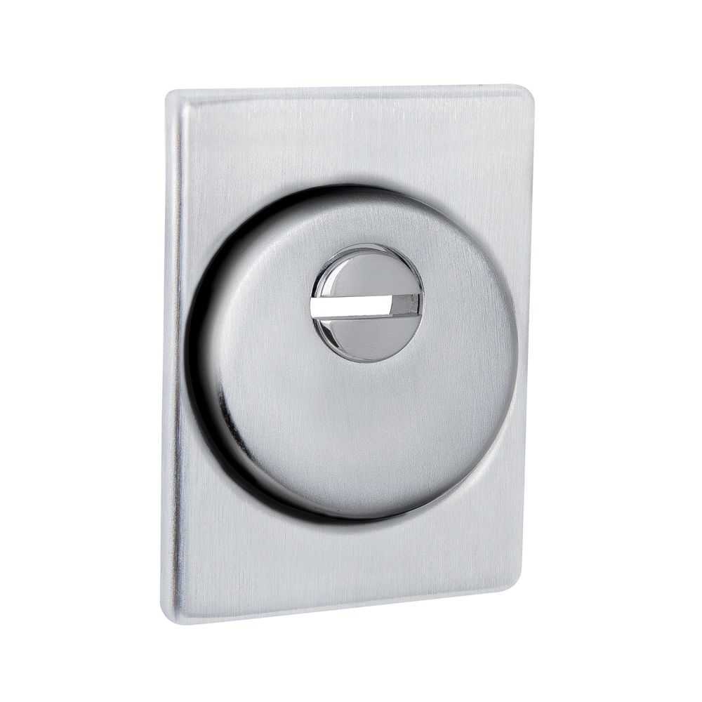 Броненакладка на цилиндровый замок Fuaro DEF 4286 RL SSC-16 (сатин. хром)