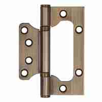 Комплект 10 шт. - Петля Ajax (Аякс) универсальная без врезки IN4000W 100/P-2B 100x2,3 AB (бронза)