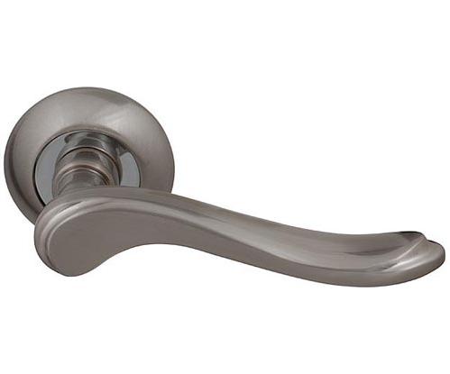 Ручка дверная межкомнатная Fuaro Grazia RM SN/CP-3 матовый никель/хром