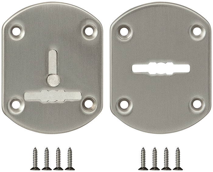 Декоративная накладка Fuaro ESC021-SN-3 (мат никель) на сув. замок со шторкой (2 шт)