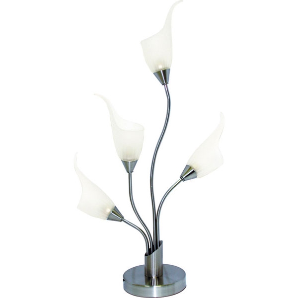 Интерьерная настольная лампа N-Light TX-0143/4 satin chrome