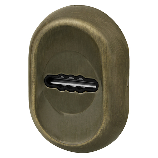 Накладка под сувальдный ключ Fuaro ESC-13S с автоматическими шторками AB-бронза