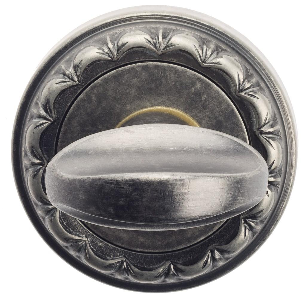 Завертка дверная сантехническая Venezia WC-2 D2 античное серебро