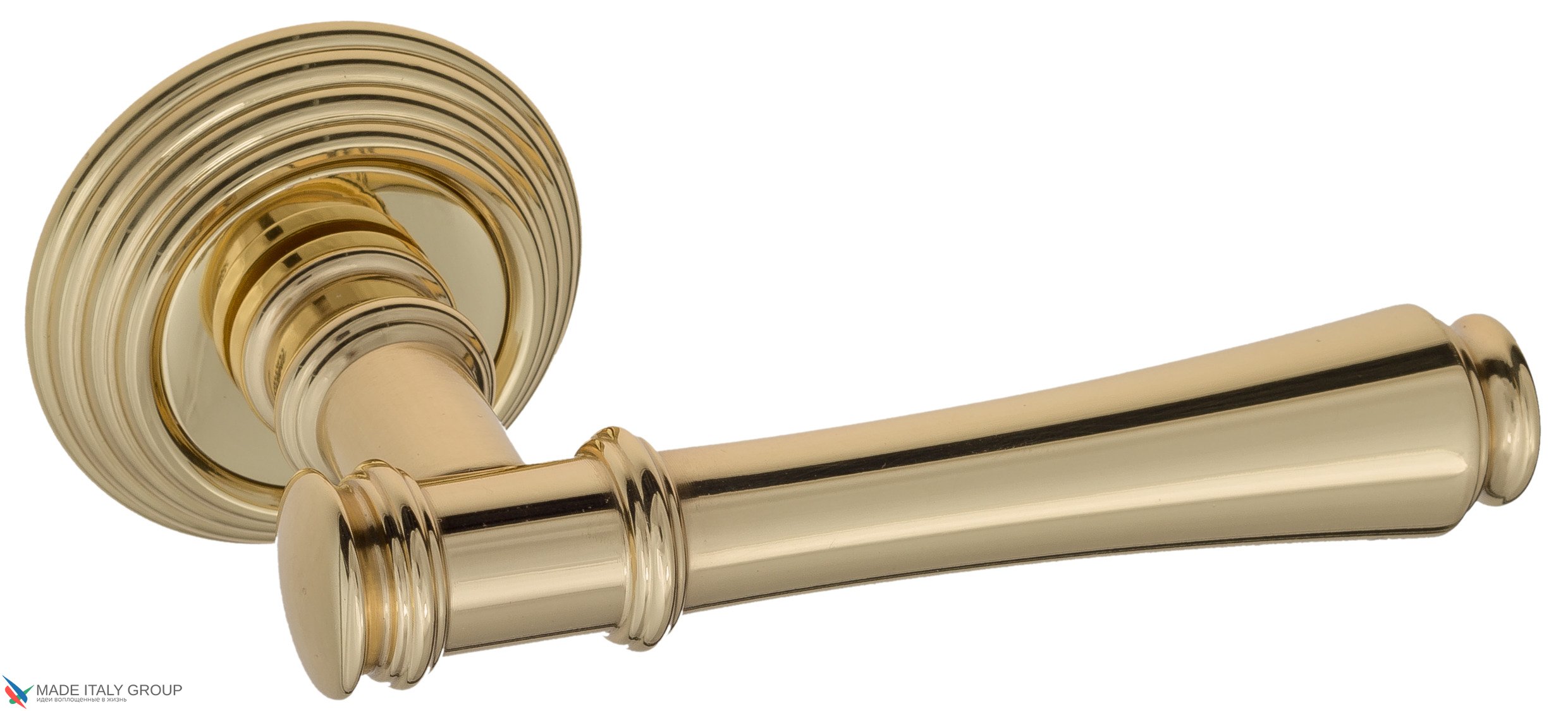 Дверная ручка Venezia "CALLISTO" D8 полированная латунь