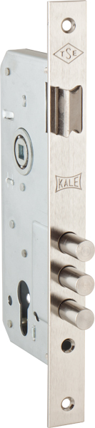Корпус врезного замка с защёлкой KALE KILIT 152/3MR (45 mm) w/b (никель)