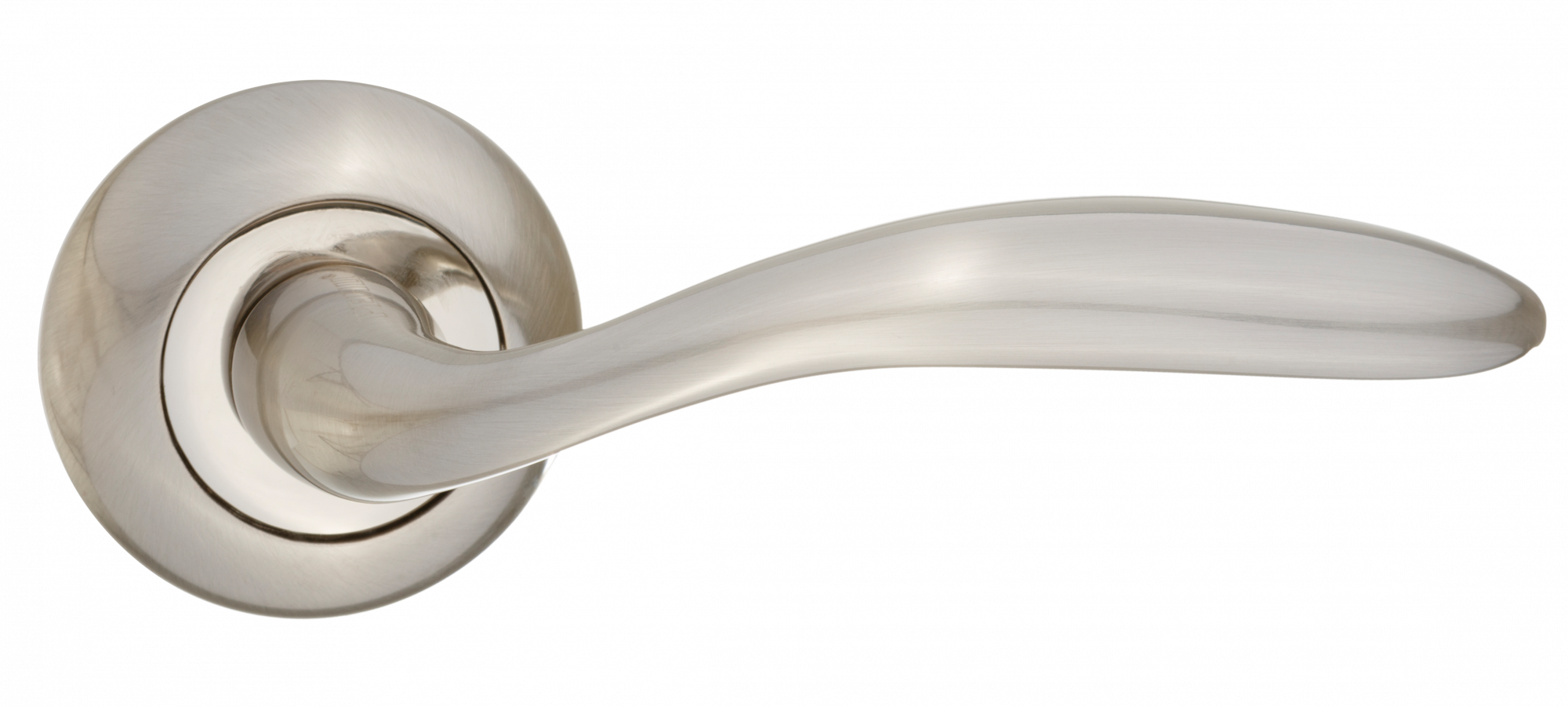Ручки дверные RENZ INDH 94-08 SN/NP Гориция никель матовый/никель блестящий