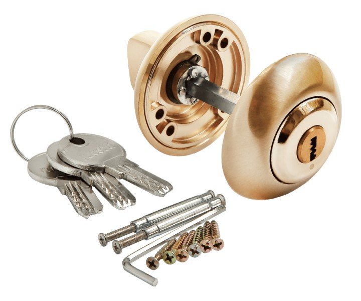 Завертка сантехническая с цилиндром Morelli MH-CYL SG