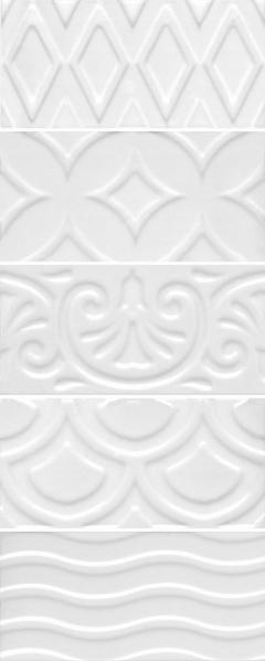 Плитка керамическая Kerama Marazzi Авеллино белый структура mix 16017 настенная 7,4х15