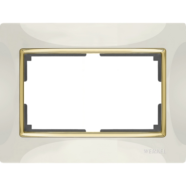 Рамка Werkel Слоновая Кость,Золото WL03-Frame-01-DBL-ivory-GD