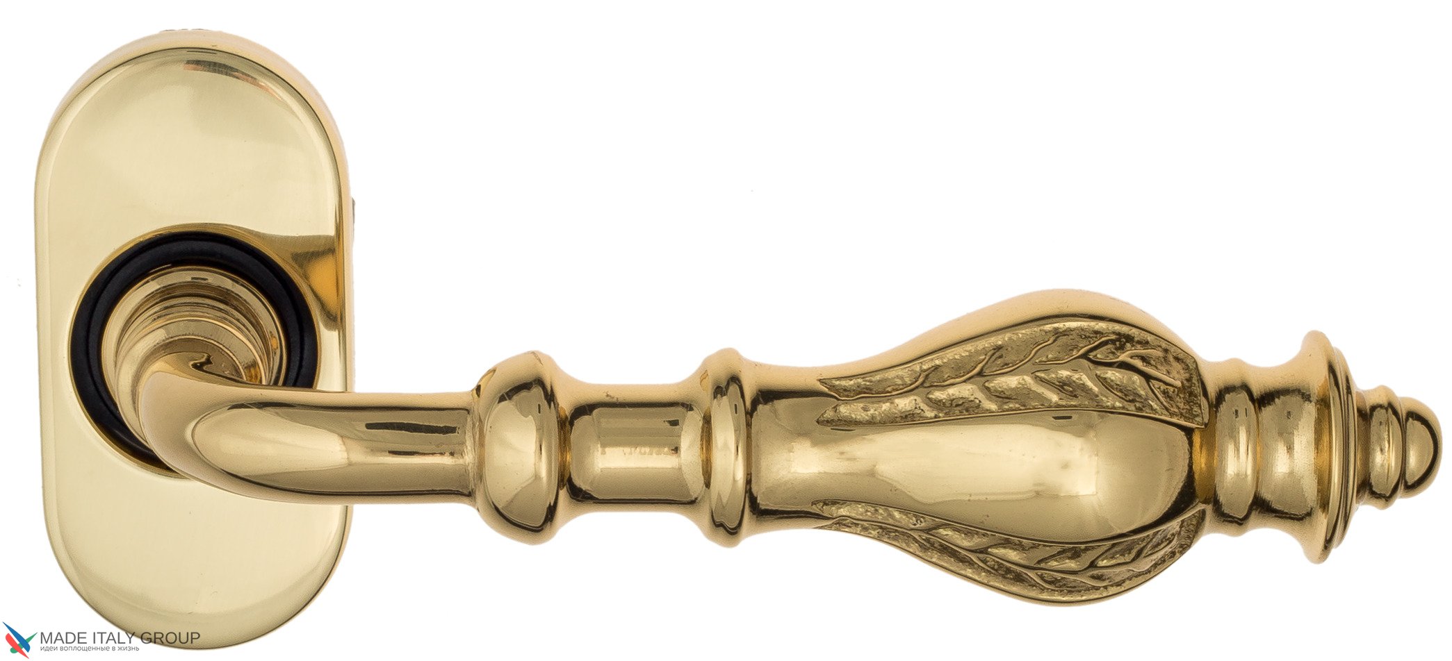Дверная ручка для профильных дверей Venezia "GIFESTION" EP полированная латунь