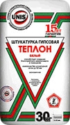 Штукатурная смесь Юнис Теплон Белый (гипс) (30кг.)