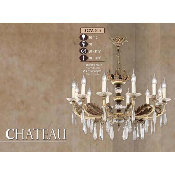 Люстра подвесная Riperlamp 327A/12 CJ MATT ITALIAN