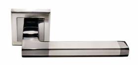 Ручка дверная межкомнатная Morelli MH-35 SN/BN-S никель/черный никель