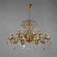 Подвесная люстра Ambiente Alicante 8888/8+8 AB Leaf Crystal