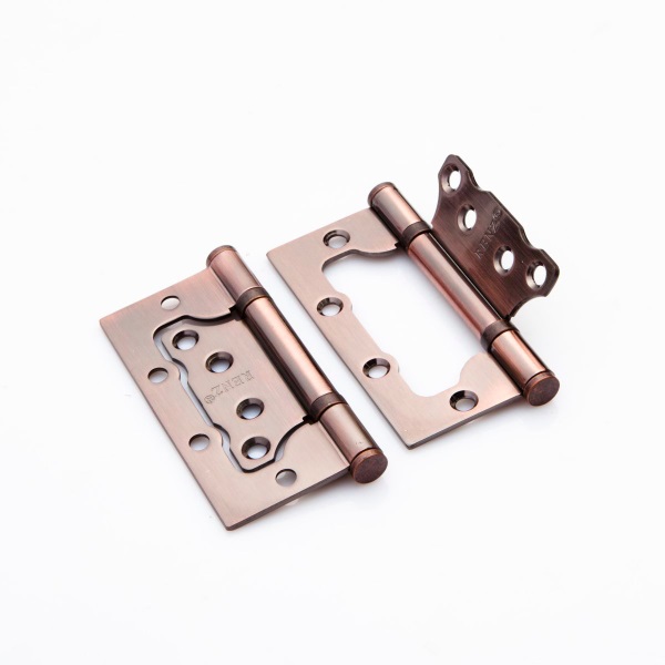 Петля дверная накладная без врезки RENZ IN100-2BB FH AC 100*75*2,5 2подш б/колп медь