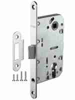 Замок дверной межкомнатный под цилиндр Fuaro Plastic P85C-50 CP хром