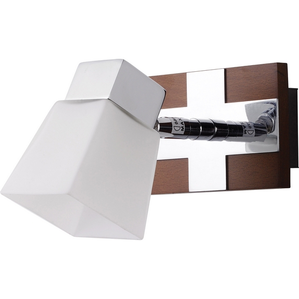 Спот N-Light 6200/1G9 chrome + brown wood