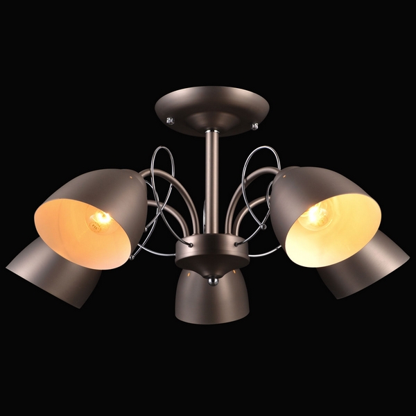 Люстра потолочная Natali Kovaltseva Marquis 81001-5C STAIN NICKEL