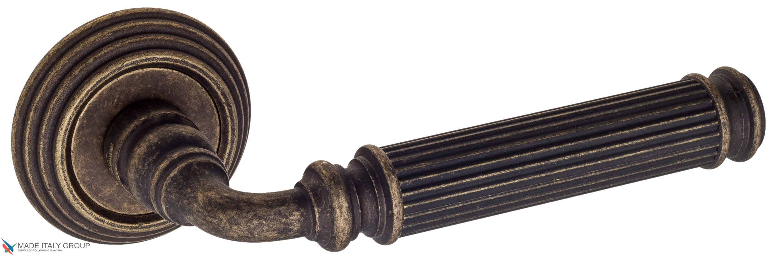 Дверная ручка Venezia "MOSCA" D8 античная бронза
