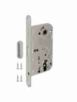 Замок межкомнатный магнитный под цилиндр с ответной планкой GRAVITY G02.196.50.85 SN мат никель