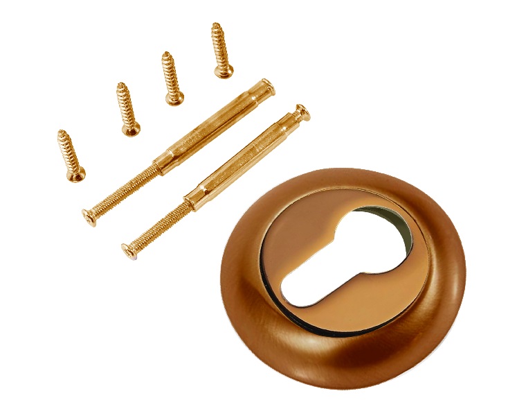 Накладка на цилиндр RENZ INET (N) 08 PCF кофе блестящий