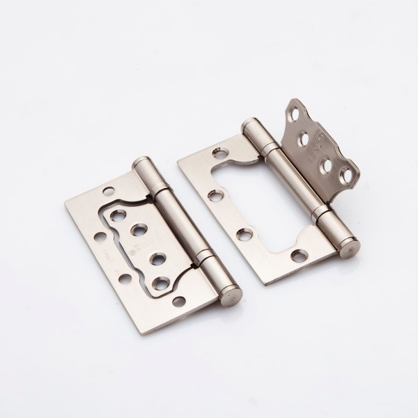 Петля дверная накладная без врезки RENZ IN100-2BB FH SN 100*75*2,5 2подш б/колп ник. мат.