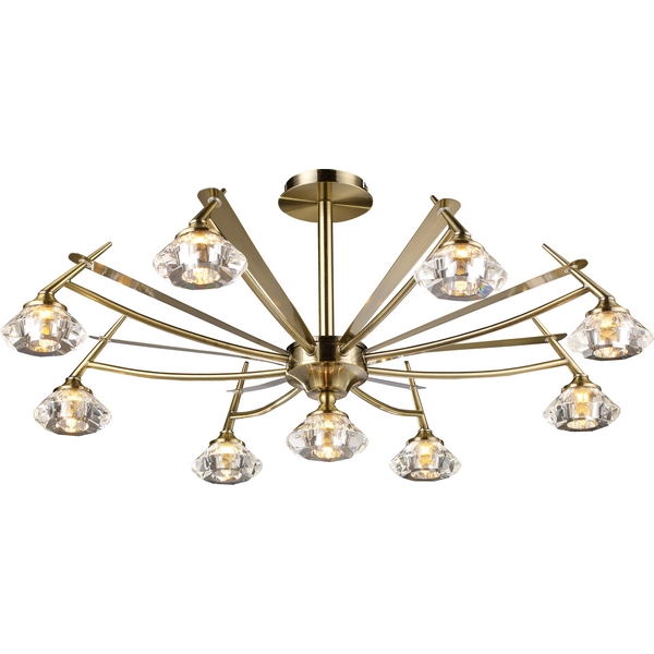 Люстра потолочная N-Light 907-09-53 antique brass