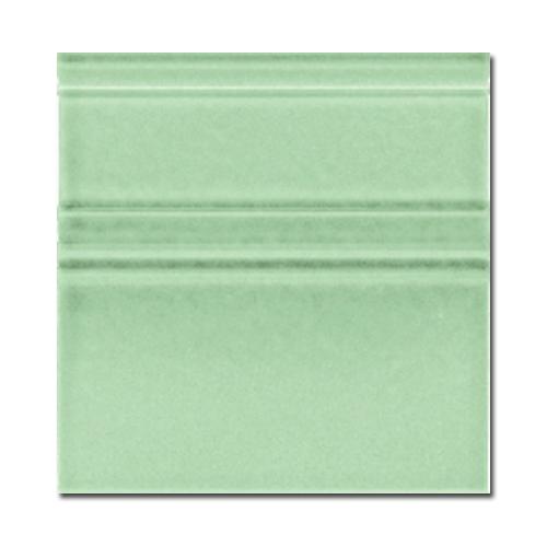 Плитка керамическая Adex Modernista Rodapie Clasico C/C Verde Claro бордюр 15х15