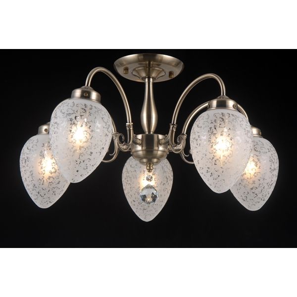 Люстра потолочная Natali Kovaltseva ZARAGOZA 81050-5C ANTIQUE BRASS