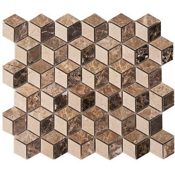 Мозаика Colori Viva Natural Stone CV20140 Mos. Cubic Polished Mix 30,5х30,5
