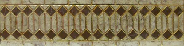 Керамогранит Infinity Ceramic Tiles Rimini Listello Beige бордюр 15х60