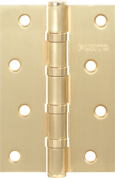Петля дверная стальная универсальная Punto 4B/HD 100 PB (латунь)