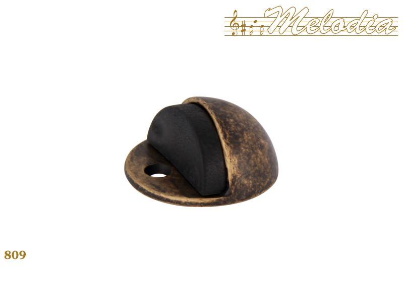 Ограничитель для двери напольный Melodia 809 Античная бронза