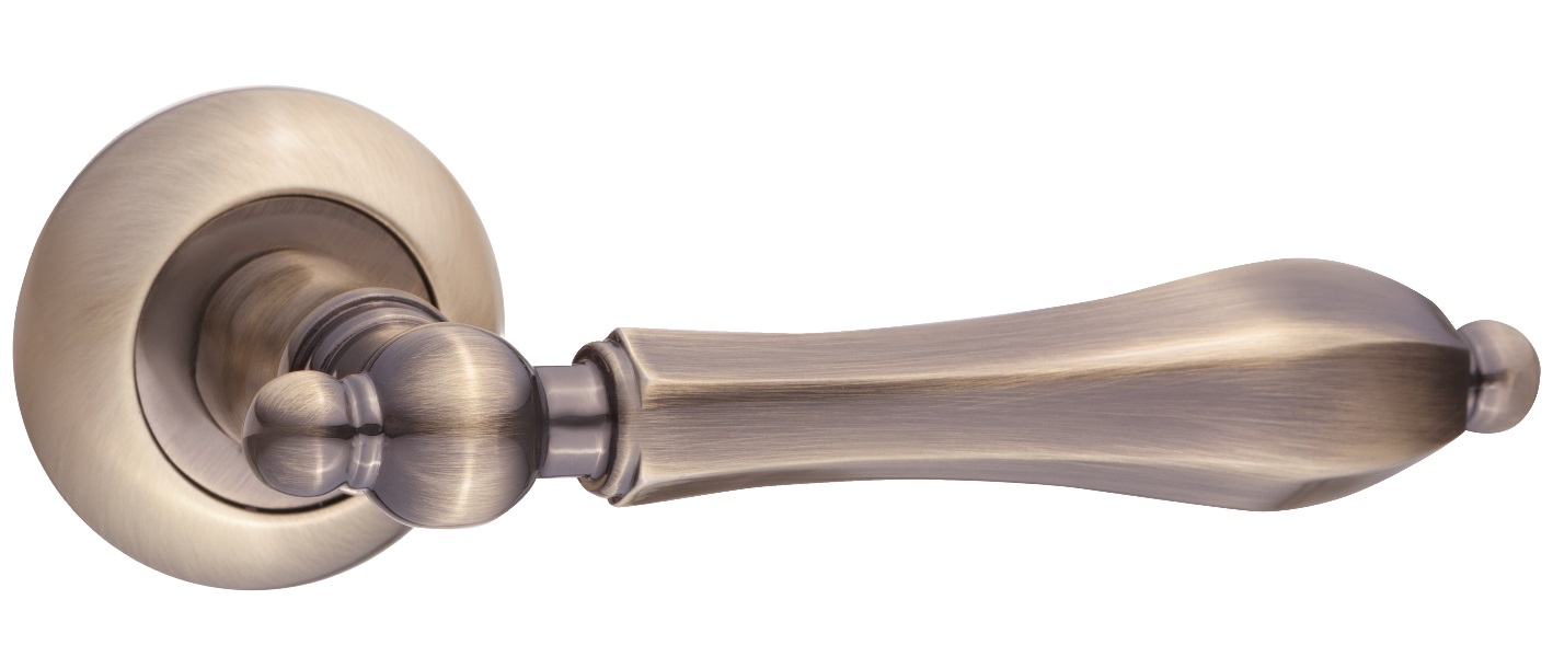 Ручка дверная RENZ INDH 93-08 AB "Каролина", бронза ант.