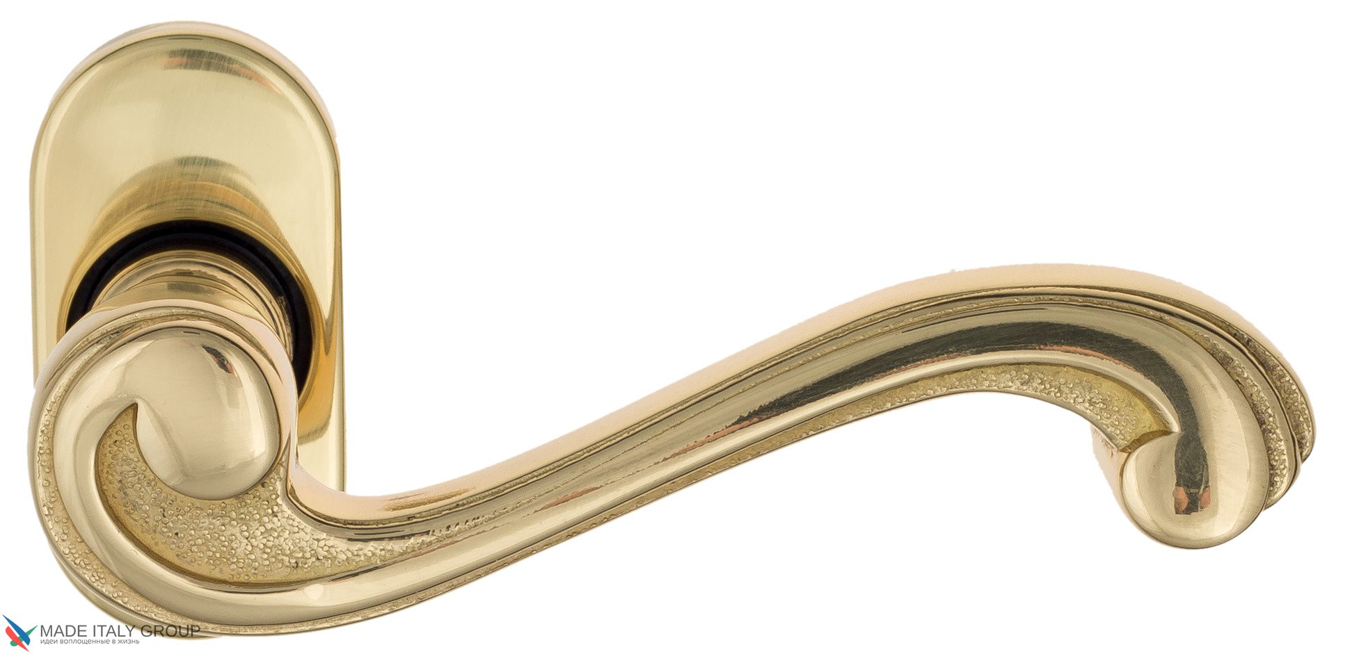 Дверная ручка для профильных дверей Venezia "VIVALDI" EP полированная латунь