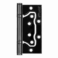 Комплект 4 шт. - Петля универсальная без врезки Fuaro 500-2BB/BL 100x2,5 BN (чёрный глянец) БЛИСТЕР